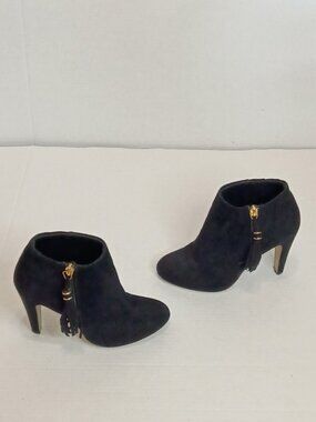 Madden Girl Flaunnt Black Tassel Fringe Ankle Booties Women's 5.5M